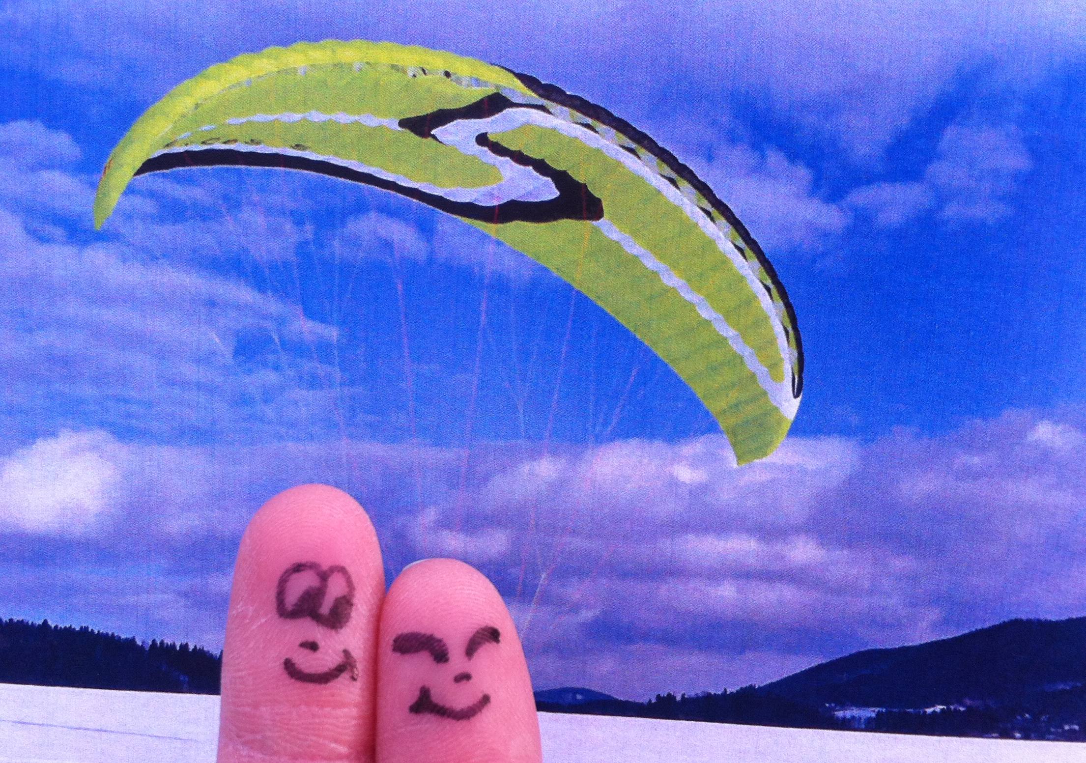 Bon pour la St-Valentin St-Valentin parapente Vercorin